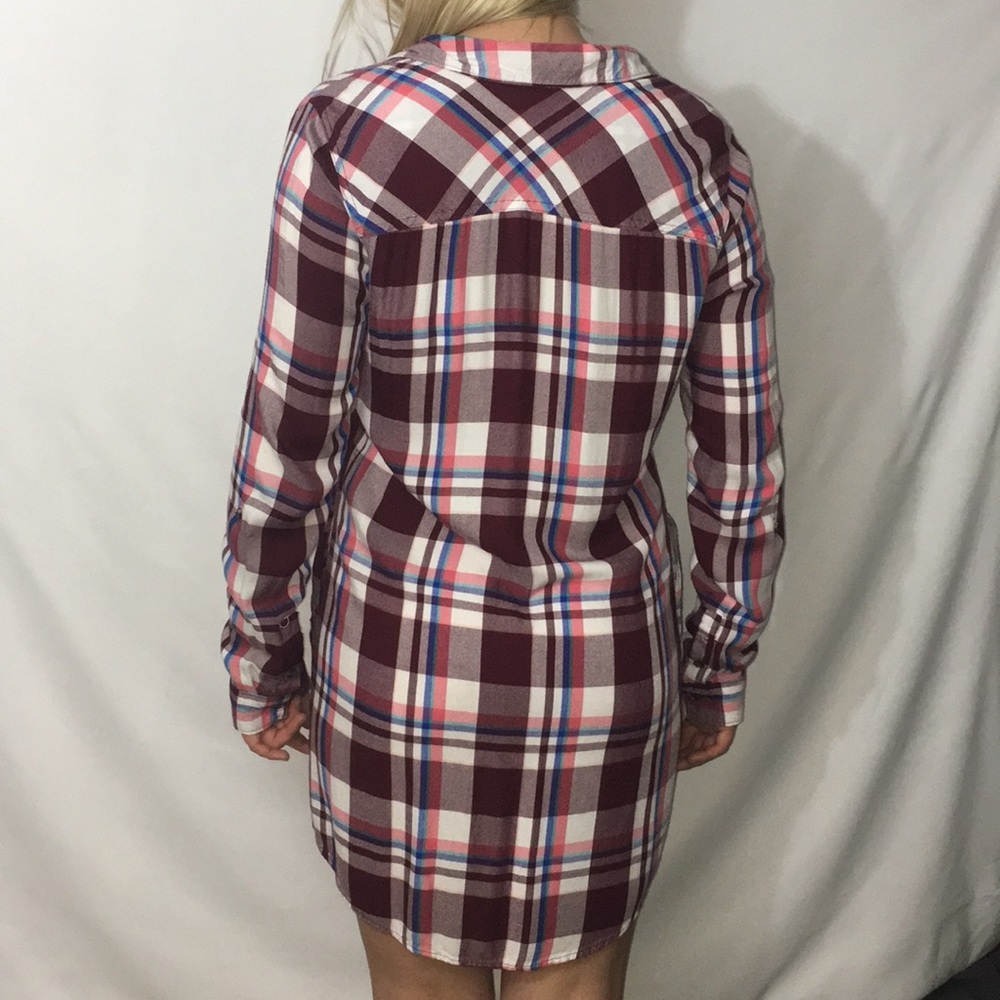 Plaid Shirt Dress